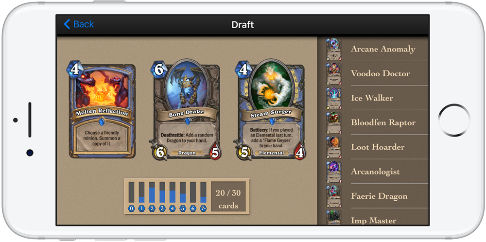 The Arena Draft: Hearthstone Companion App